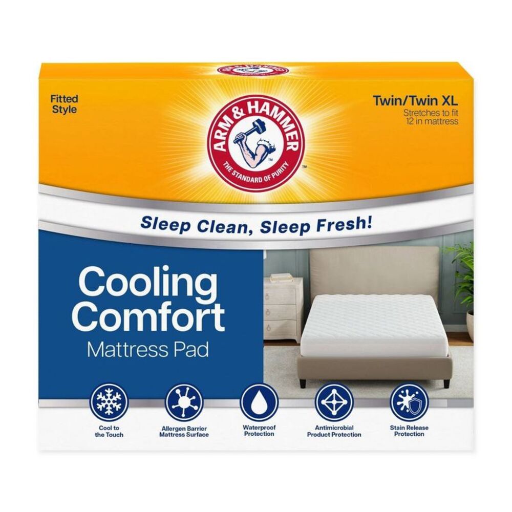 Arm & Hammer Twin/Twin XL Cooling Comfort Mattress Pad